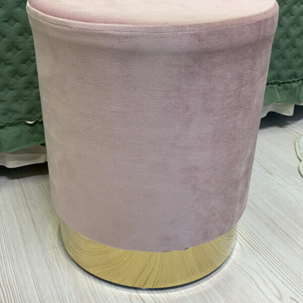 POUF CILINDRO VELVET ROSA